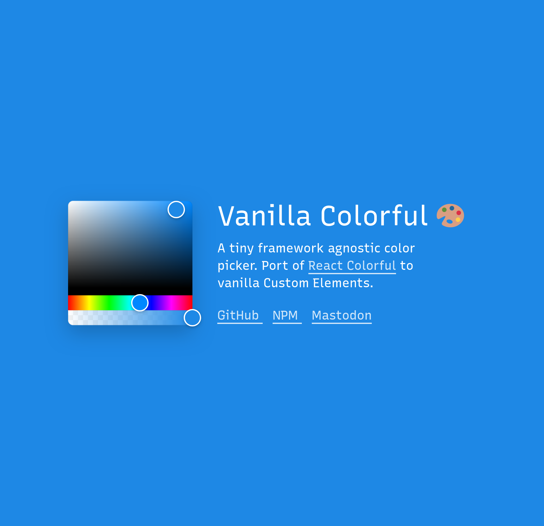 Color picker web component